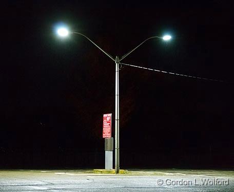 Parking Lot At Night_00071-3.jpg - Photographed at Smiths Falls, Ontario, Canada.